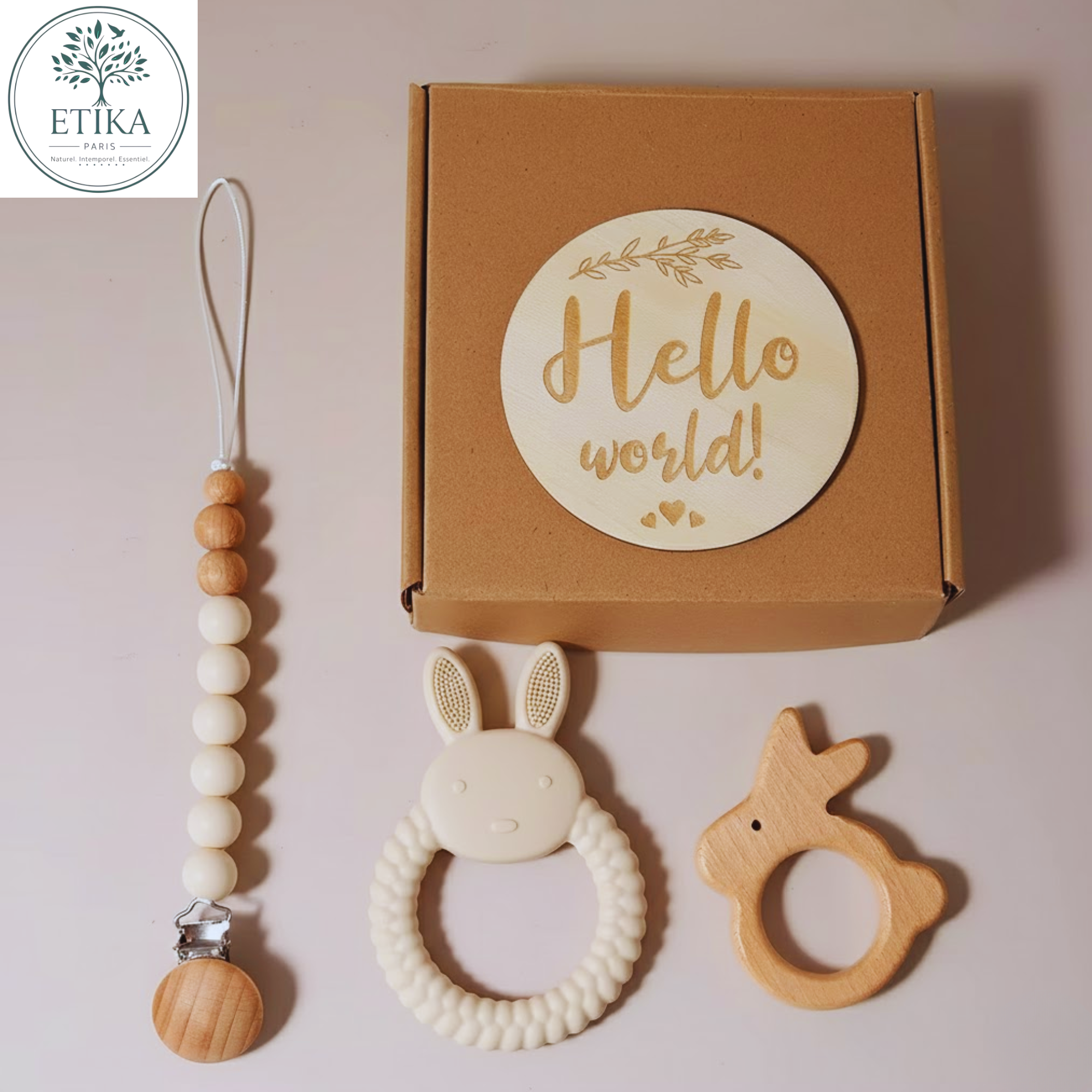 Coffret Cadeau Naissance Lapin 3-en-1 🎁 (Offre Exclusive)